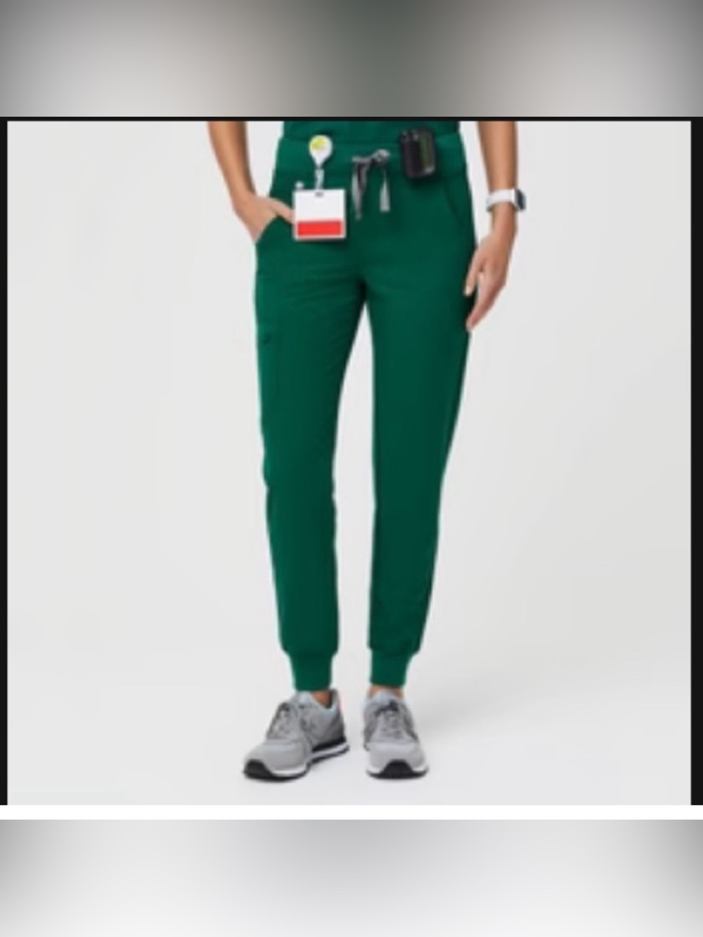 Figs Zamora Hunter Green Jogger Scrub Medical Pants Size XS PO 1661